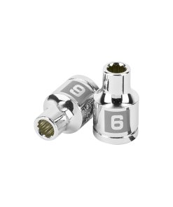 Dado Truper 6 mm 12 puntas cuadro 3/8' - Tecnología multidientes para herramientas neumáticas que permite mayor torque en aplicaciones industriales delicadas (Clave 100996)
