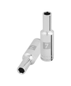 Dado Largo Truper 7mm 6 Puntas Cuadro 3/8" - Acero Forjado para Uso Profesional que Optimiza el Rendimiento (Clave 100992)
