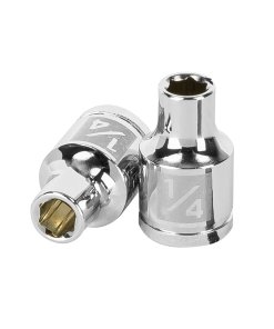 Dado TRUPER de 1/4" 6 Puntas Cuadro 3/8" - Conexión estándar para herramientas de torque bajo (Clave 13605)