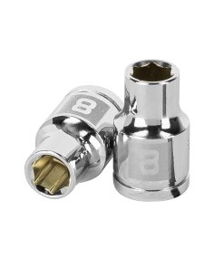 Dado Truper 8 mm 6 puntas cuadro 3/8' - Versión compacta para mantenimiento general de equipos que ofrece confiabilidad (Clave 13672)