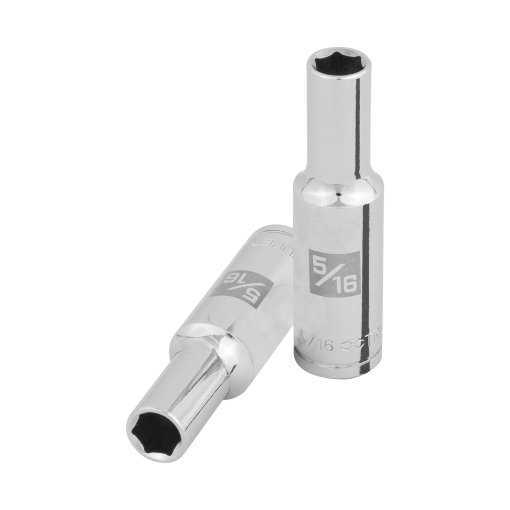 Dado Largo Truper 5/16" 6 Puntas Cuadro 3/8" - Acero al Cromo Vanadio para Herramientas Manuales que Optimiza el Rendimiento (Clave 100990)