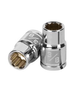 Dado Truper 3/8' 12 puntas cuadro 3/8' - Versión compacta multidientes para herramientas neumáticas que optimiza el rendimiento en espacios limitados (Clave 13582)