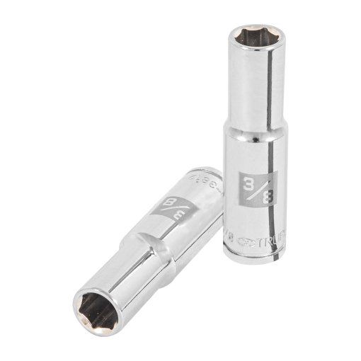Dado Largo Truper 3/8" 6 Puntas Cuadro 3/8" - Acero al Cromo para Mecánica Ligera que Optimiza el Trabajo (Clave 13712)