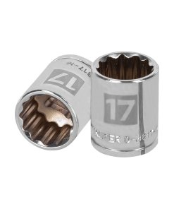 Dado Truper 17 mm 12 puntas cuadro 3/8' - Precisión en cada giro para ensamblajes que requieren exactitud (Clave 13637)