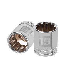 Dado Truper 19 mm 12 puntas cuadro 3/8' - Precisión milimétrica para mantenimiento de maquinaria especializada (Clave 13639)