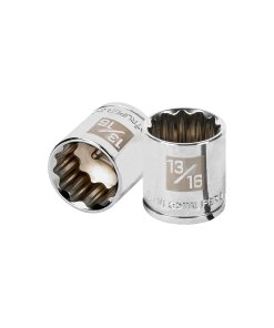 Dado TRUPER de 13/16" 12 Puntas Cuadro 3/8" - Adaptador profesional para espacios reducidos (Clave 13589)