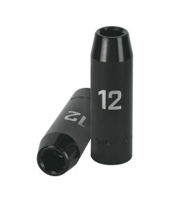 Dado largo de impacto Truper 12 mm 6 puntas cuadro 1/2' - Diseño alargado para aplicaciones especializadas que requieren mayor alcance (Clave 12424)