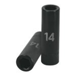 Dado largo cuadro 1/2' de impacto 6 puntas de 14 mm, TRUPER