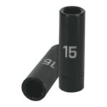 Dado largo cuadro 1/2' de impacto 6 puntas de 15 mm, TRUPER