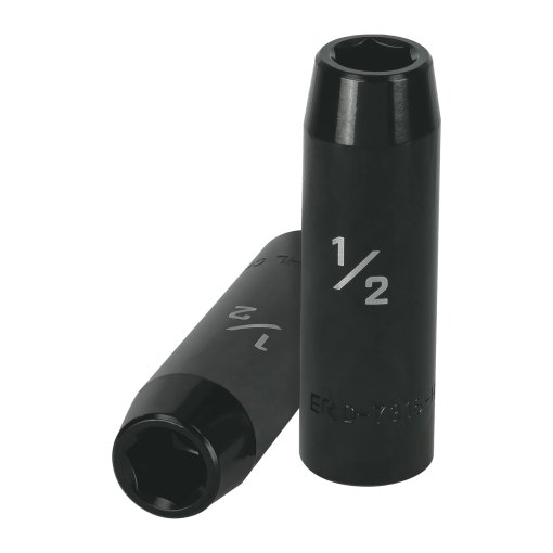 Dado Largo de Impacto Truper 1/2" 6 Puntas Cuadro 1/2" - Acero Forjado para Trabajos Pesados que Ofrece Durabilidad (Clave 13388)