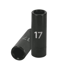 Dado Largo de Impacto 1/2' Truper 6 Puntas 17 mm - Acero al Cromo Vanadio para Uso Industrial que Brinda Mayor Vida Útil (Clave 12429)