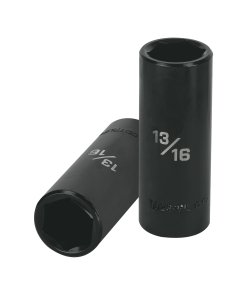 Dado Largo de Impacto Truper 13/16" 6 Puntas Cuadro 1/2" - Acero al Cromo para Herramientas de Impacto que Asegura Firmeza (Clave 13393)