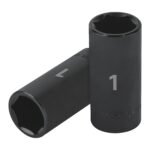 Dado largo impacto de 1', 6 puntas, cuadro 1/2', TRUPER