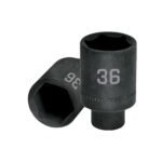 Dado largo impacto de 36 mm, 6 puntas, cuadro 1/2', TRUPER