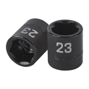 Dado de impacto de 23 mm, 6 puntas, cuadro 1/2', TRUPER