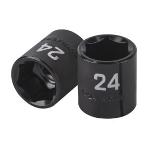 Dado de impacto de 24 mm, 6 puntas, cuadro 1/2', TRUPER