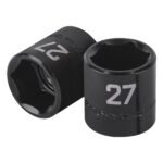Dado de impacto de 27 mm, 6 puntas, cuadro 1/2', TRUPER