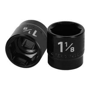Dado de impacto de 1-1/8', 6 puntas, cuadro 1/2', TRUPER