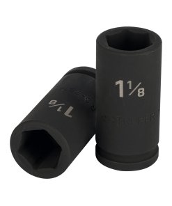Dado Largo de Impacto Truper 1-1/8" 6 Puntas Cuadro 3/4" - Acero al Cromo para Herramientas Neumáticas que Garantiza Precisión (Clave 12436)