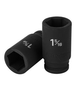 Dado Largo de Impacto Truper 1-5/16" 6 Puntas Cuadro 3/4" - Acero Templado para Uso Profesional que Asegura Durabilidad (Clave 12439)