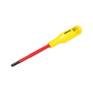 Destornillador con mango amarillo dieléctrico, punta cabinet 1000 V 7/32" x 5" Surtek D415V