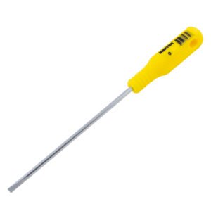 Destornillador con mango amarillo, punta cabinet 1/8" x 3" Surtek D421