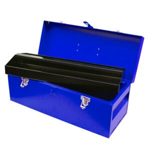 Caja portaherramientas metálica color azul 20" x 7" x 7" Urrea D5A