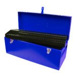 Caja portaherramientas metálica color azul 24" x 9" x 9" Urrea D7A