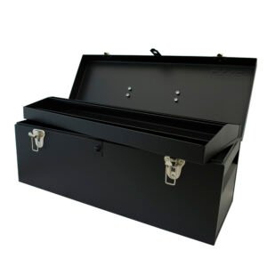Caja portaherramientas metálica color negro 24" x 9" x 9" Urrea D7C20