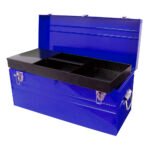 Caja portaherramientas metálica color azul 23" x 10" x 11" Urrea D8A