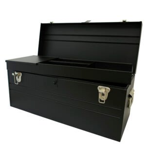 Caja portaherramientas metálica color negro 23" x 10" x 11" Urrea D8C20