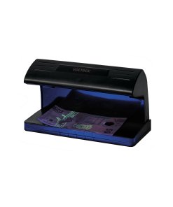Detector de billetes falsos VOLTECK con doble lámpara - Tecnología de verificación avanzada para comercios seguros que identifica características de seguridad mediante doble iluminación especializada (Clave 45675)