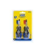 Juego de destornilladores con mango bimaterial combinados, 2 piezas Foy DBP2