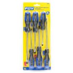 Juego de destornilladores con mango bimaterial combinados, 6 piezas Foy DBP6