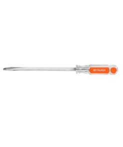 Desarmador Plano Truper Industrial 3/8" x 8" - Tecnología de Barra Cuadrada con Mango de Acetato para Usos Profesionales que Asegura Máxima Fuerza (Clave 14110)