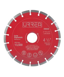 Disco de diamante segmentado, 4-1/2" Urrea DDES45
