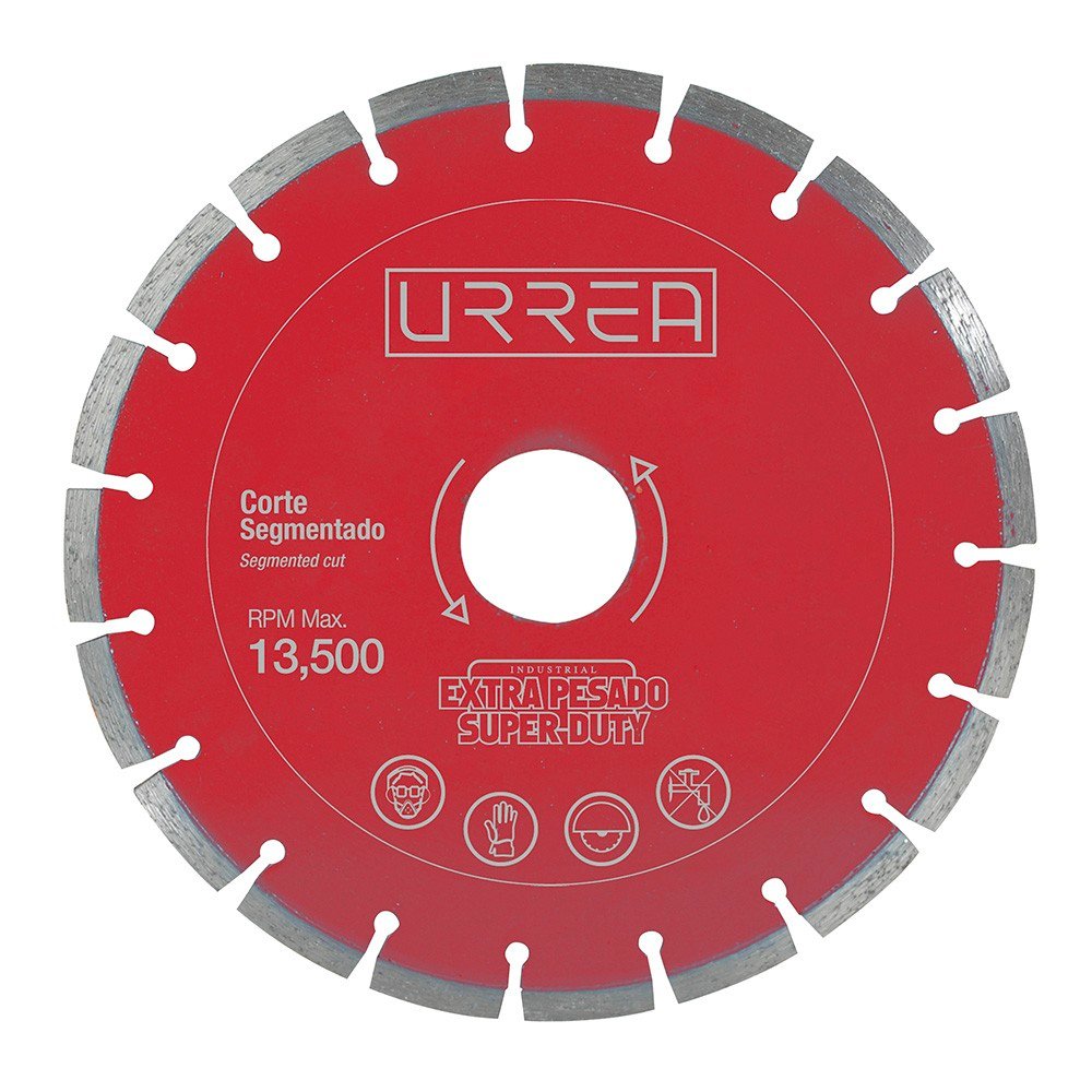 Disco de diamante segmentado, 7" Urrea DDES7