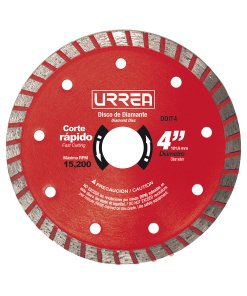 Disco de diamante turbo, 4" Urrea DDIT4
