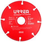 Disco de diamante segmentado, 4-1/2" Urrea DDS45