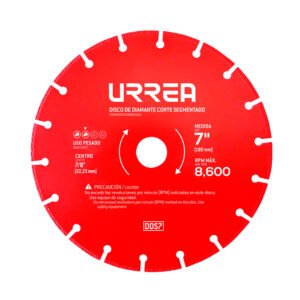 Disco de diamante segmentado, 7" Urrea DDS7