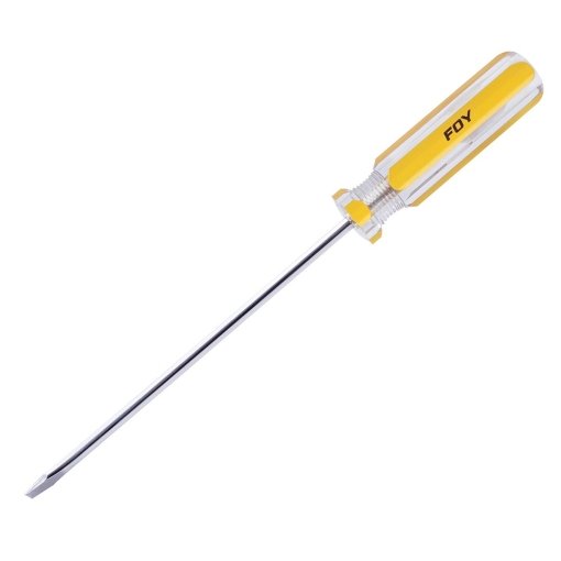 Destornillador con mango de PVC, punta plana 3/16" x 6" Foy DEP36