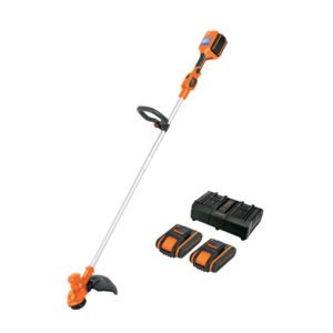 Desbrozadora inalámbrica 40V, 2 baterías 2Ah,1 carg.dual,PRO