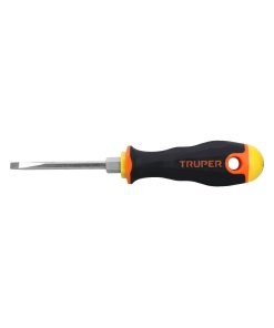 Desarmador Cabinet Truper 3/16 x 3" - Tecnología Comfort Grip para Electrónica Avanzada que Proporciona Control Superior en Espacios Reducidos (Clave 100840)