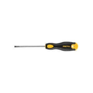 Desarmador cabinet 3/16 x 4' mango Comfort Grip, PRETUL
