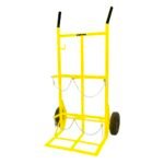Diablo para cilindros o tanques capacidad 2 cilindros con llanta neumática Surtek DGN2C