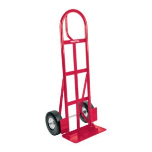 Diablo de carga de 370 kg, ruedas imponchables PU, asa 'D'