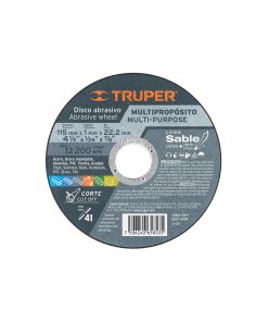 Disco Sable Truper Especializado Tipo 41 de 4-1/2" x 1 mm - Tecnología de Corte Universal para Múltiples Materiales que Simplifica tus Tareas de Construcción (Clave 18651)
