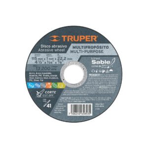 Disco abrasivo de corte preciso multimat 4-1/2' x 1mm TRUPER