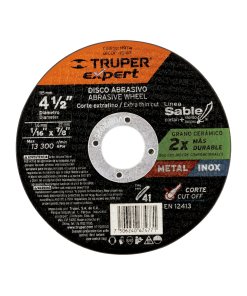 Disco Tipo 41 de 4-1/2" x 1.6 mm para Corte Fino de Metal, herramienta de alta precisión, clave 11974 - Expert
