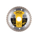 Disco de diamante de 4-1/2' x 1.2 mm, rin turbo, PRETUL